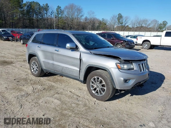 2014 Jeep Grand Cherokee Limited with VIN 1C4RJEBG2EC265620, listed as a IAAI auction lot 41344179 with 188,412 mi miles. Bid and sale history available at carsss.com. Image 1.