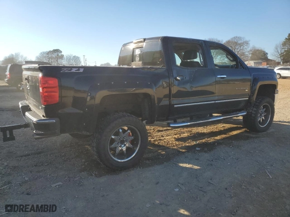 2014 Chevrolet Silverado 1500 LTZ with VIN 3GCUKSEC0EG183557, listed as a Copart auction lot 46301695 with 128,379 mi miles and Salvage Title. Bid and sale history available at carsss.com. Image 3.
