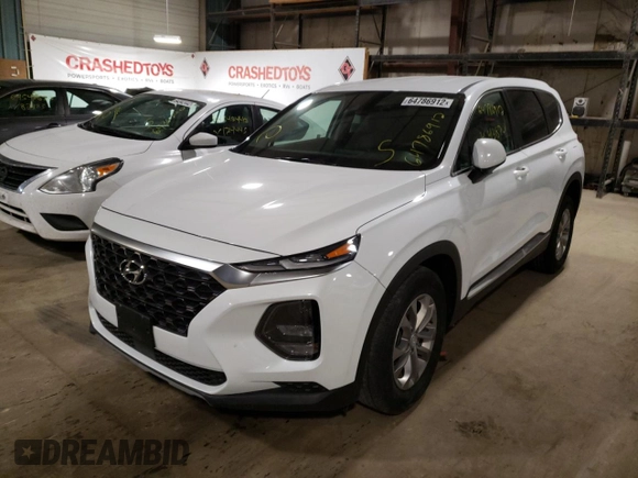 2019 Hyundai Santa Fe SE with VIN 5NMS2CAD4KH080458, listed as a Copart auction lot 64786912 with 43,874 mi miles. Bid and sale history available at carsss.com. Image 2.