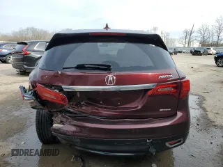 2016 Acura MDX w/Tech with VIN 5FRYD4H40GB044046, listed as a Copart auction lot 54181475 with 167,682 mi miles and Salvage Title. Bid and sale history available at carsss.com. Image 6.