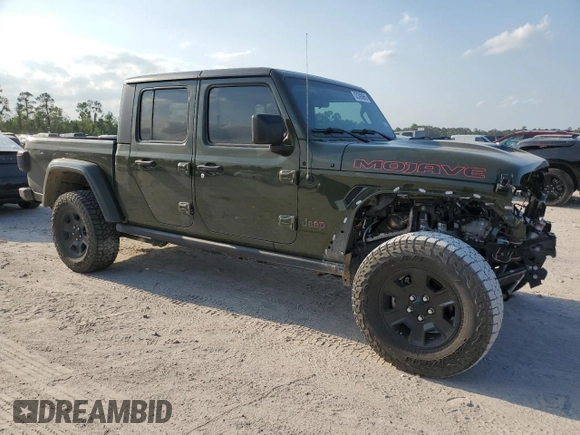 2023 Jeep Gladiator Mojave with VIN 1C6JJTEG8PL569249, listed as a Copart auction lot 53398865 with 19,416 mi miles and Salvage title. Bid and sale history available at DreamBid. Image 4.
