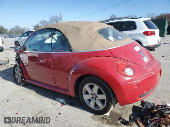 2007 Volkswagen Beetle with VIN 3VWRF31Y87M421898, listed as a Copart auction lot 83316724 with Not Provided miles and Salvage Title. Bid and sale history available at DreamBid. Image 2.