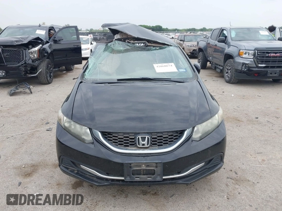 2015 Honda Civic LX with VIN 19XFB2F54FE062844, listed as a IAAI auction lot 42060674 with Not Provided miles and . Bid and sale history available at DreamBid. Image 12.