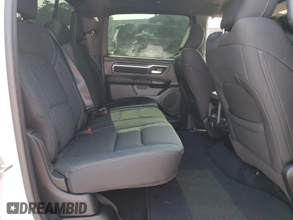 2025 Ram 1500 Big Horn with VIN 1C6SRFFPXSN521827, listed as a Copart auction lot 68621994 with 1,676 mi miles and Salvage Title. Bid and sale history available at carsss.com. Image 10.