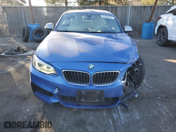 2016 BMW 2 Series M235i with VIN WBA1M1C53GV578545, listed as a Copart auction lot 83549824 with 75,275 mi miles and Salvage Title. Bid and sale history available at carsss.com. Image 5.