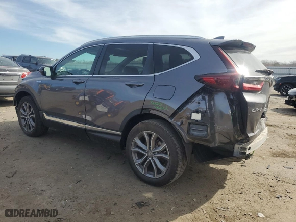 2021 Honda CR-V Hybrid Touring with VIN 7FART6H94ME013382, listed as a Copart auction lot 48223745 with 26,120 mi miles and Salvage Title. Bid and sale history available at carsss.com. Image 2.