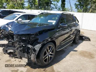 2023 Mercedes-Benz GLE 53 AMG with VIN 4JGFB6BB1PA876629, listed as a Copart auction lot 59678794 with 12,586 mi miles and Salvage title. Bid and sale history available at DreamBid. Image 1.