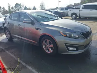 2015 Kia Optima LX with VIN 5XXGM4A78FG503983, listed as a IAAI auction lot 41843823 with 150,222 mi miles. Bid and sale history available at carsss.com. Image 1.