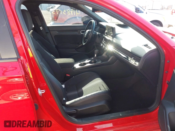 2024 Honda Civic Sport with VIN 2HGFE2F58RH538028, listed as a IAAI auction lot 41983173 with 23,356 mi miles and . Bid and sale history available at DreamBid. Image 5.