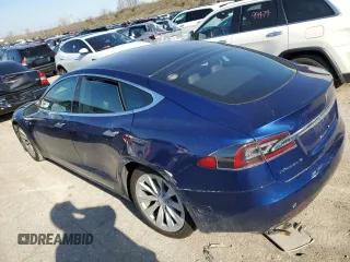 2017 Tesla Model S 100D with VIN 5YJSA1E22HF209498, listed as a Copart auction lot 45670954 with Not provided miles and Salvage title. Bid and sale history available at DreamBid. Image 2.