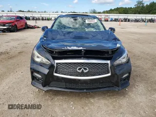 2017 Infiniti Q50 Red Sport 400 with VIN JN1FV7AR4HM871301, listed as a Copart auction lot 70088934 with 11,803 mi miles and Salvage Title. Bid and sale history available at carsss.com. Image 5.