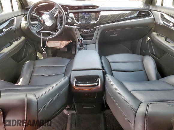 2021 Cadillac XT6 Premium Luxury with VIN 1GYKPDRS5MZ233884, listed as a Copart auction lot 58774595 with 47,490 mi miles and Salvage title. Bid and sale history available at DreamBid. Image 8.