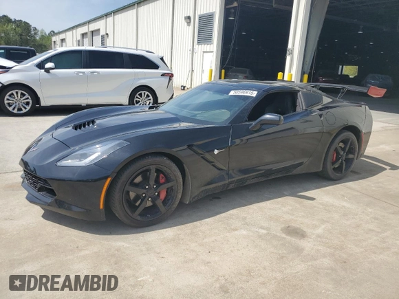 2014 Chevrolet Corvette 3LT with VIN 1G1YE2D72E5100689, listed as a Copart auction lot 50596915 with 83,073 mi miles and Salvage title. Bid and sale history available at DreamBid. Image 1.