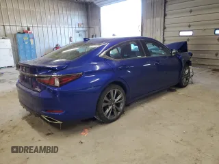 2019 Lexus ES 350 with VIN 58ABZ1B12KU002441, listed as a Copart auction lot 87595995 with Not provided miles and Salvage title. Bid and sale history available at DreamBid. Image 3.