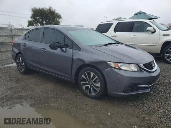 2014 Honda Civic Sedan EX with VIN 19XFB2F81EE038736, listed as a Copart auction lot 51261615 with 103,323 mi miles and Salvage Title. Bid and sale history available at carsss.com. Image 4.