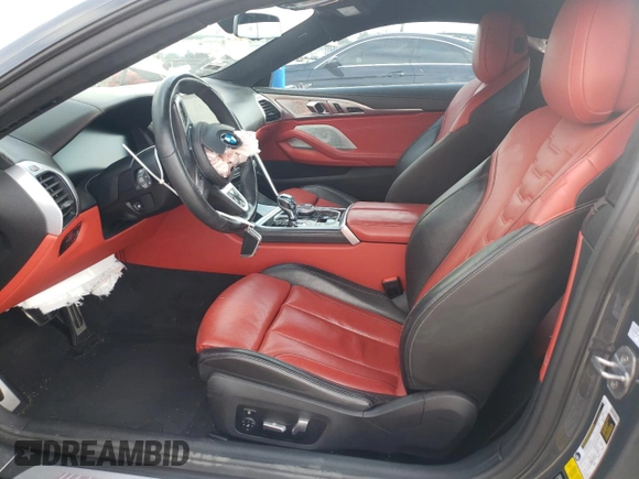 2019 BMW 8 Series M850i xDrive with VIN WBABC4C51KBU96056, listed as a Copart auction lot 71490104 with Not Provided miles and Salvage Title. Bid and sale history available at carsss.com. Image 7.
