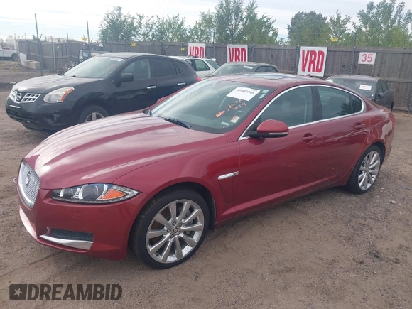2013 Jaguar XF V6 SC with VIN SAJWJ0EF2D8S84213, listed as a IAAI auction lot 40407546 with 1 mi miles. Bid and sale history available at carsss.com. Image 2.