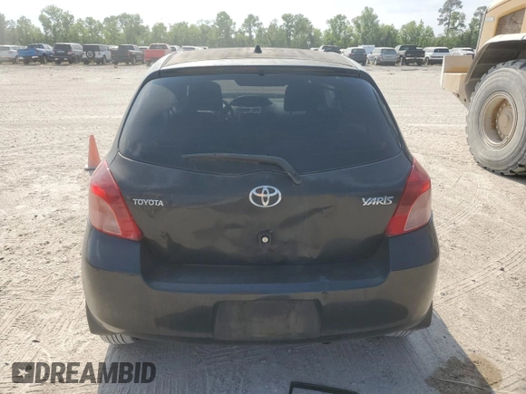 2008 Toyota Yaris with VIN JTDJT923285215823, listed as a Copart auction lot 53257895 with 184,400 mi miles and Salvage Title. Bid and sale history available at carsss.com. Image 6.