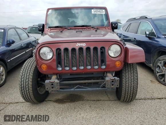 2008 Jeep Wrangler Unlimited Sahara with VIN 1J4GA59168L534967, listed as a Copart auction lot 54894635 with 180,581 mi miles and Salvage title. Bid and sale history available at DreamBid. Image 5.