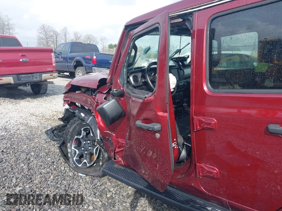 2021 Jeep Wrangler Unlimited Willys with VIN 1C4HJXDN8MW714976, listed as a IAAI auction lot 42080856 with 74,613 mi miles and . Bid and sale history available at DreamBid. Image 18.