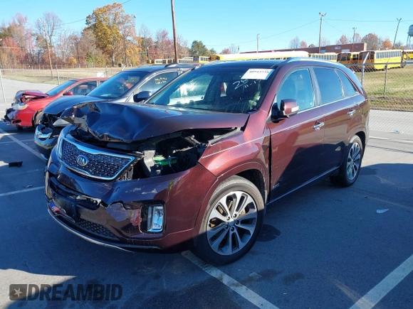 2014 Kia Sorento SX with VIN 5XYKWDA78EG538618, listed as a IAAI auction lot 40943738 with 162,208 mi miles and . Bid and sale history available at DreamBid. Image 2.