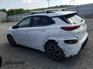 2023 Hyundai Kona N Line with VIN KM8K3CA39PU985326, listed as a Copart auction lot 65577004 with 68,719 mi miles and Salvage Title. Bid and sale history available at carsss.com. Image 2.