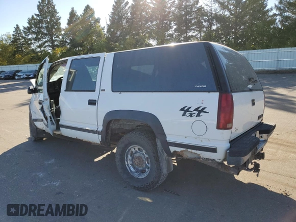 1994 Chevrolet Suburban with VIN 1GNGK26N2RJ373188, listed as a Copart auction lot 75893984 with 221,145 mi miles and Salvage Title. Bid and sale history available at carsss.com. Image 2.