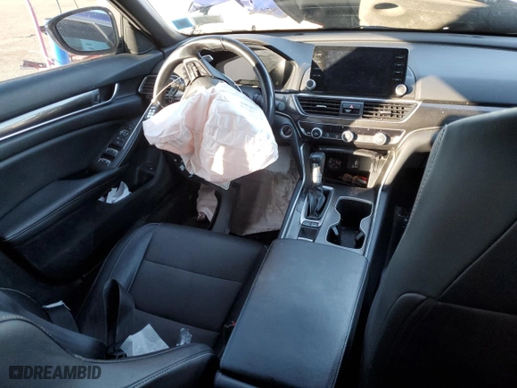 2020 Honda Accord Sedan Sport with VIN 1HGCV1F32LA127113, listed as a Copart auction lot 45515805 with 0 mi miles and Salvage Title. Bid and sale history available at carsss.com. Image 8.