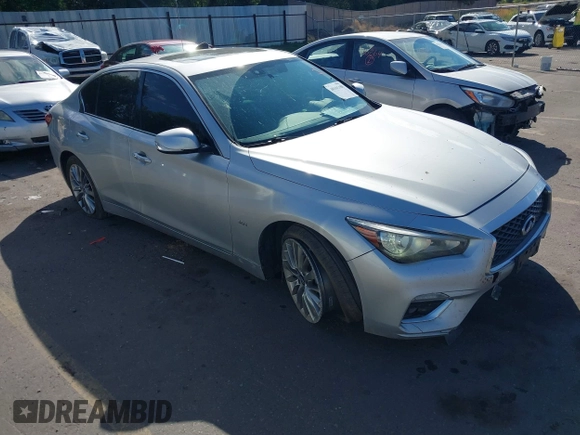 2020 Infiniti Q50 Premium with VIN JN1EV7AR6LM252414, listed as a IAAI auction lot 40101180 with 82,173 mi miles and . Bid and sale history available at DreamBid. Image 1.