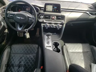 2020 Genesis G70 Advanced with VIN KMTG74LEXLU040965, listed as a Copart auction lot 55056995 with 128,300 mi miles and Salvage Title. Bid and sale history available at DreamBid. Image 8.