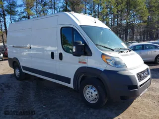 2021 Ram ProMaster Cargo Van with VIN 3C6LRVDG1ME534880, listed as a IAAI auction lot 41749460 with 62,740 mi miles. Bid and sale history available at carsss.com. Image 1.