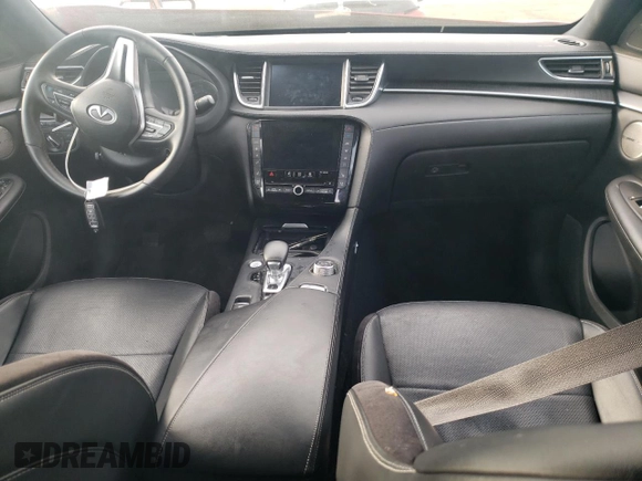 2023 Infiniti QX55 Sensory with VIN 3PCAJ5LR0PF114889, listed as a Copart auction lot 54241355 with 32,363 mi miles and Salvage Title. Bid and sale history available at DreamBid. Image 8.