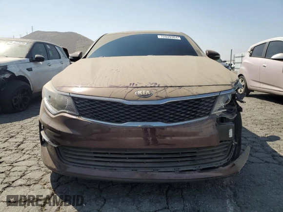 2018 Kia Optima LX with VIN 5XXGT4L39JG265308, listed as a Copart auction lot 72039304 with 114,651 mi miles and Salvage Title. Bid and sale history available at DreamBid. Image 5.