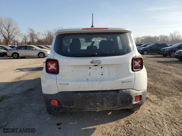 2015 Jeep Renegade Sport with VIN ZACCJBAH0FPB75997, listed as a Copart auction lot 48710895 with 78,291 mi miles and Salvage Title. Bid and sale history available at carsss.com. Image 6.