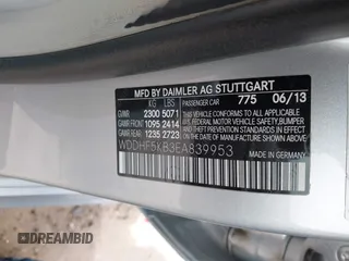 2014 Mercedes-Benz E 350 Sport with VIN WDDHF5KB3EA839953, listed as a IAAI auction lot 42383933 with 109,848 mi miles and . Bid and sale history available at DreamBid. Image 9.