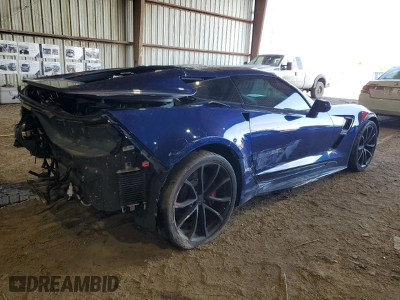 2017 Chevrolet Corvette with VIN 1G1Y12D7XH5113769, listed as a Copart auction lot 84161744 with 14,601 mi miles and Salvage title. Bid and sale history available at DreamBid. Image 3.
