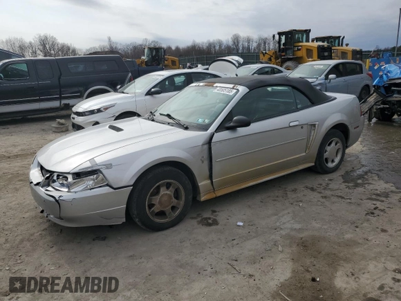 2001 Ford Mustang Deluxe with VIN 1FAFP44491F150140, listed as a Copart auction lot 48505185 with 259,819 mi miles and Salvage Title. Bid and sale history available at carsss.com. Image 1.