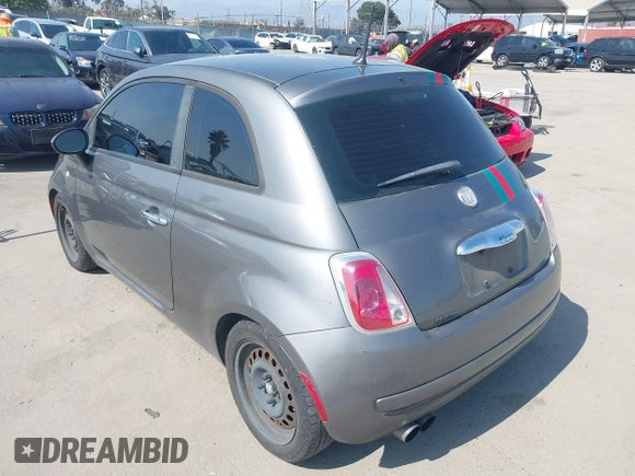 2012 FIAT 500 Pop with VIN 3C3CFFAR5CT303797, listed as a IAAI auction lot 42606833 with 128,973 mi miles and . Bid and sale history available at DreamBid. Image 3.