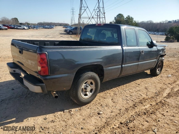 2004 Chevrolet Silverado 1500 Work Truck with VIN 1GCEC19X04Z258782, listed as a Copart auction lot 48362245 with 252,253 mi miles and Salvage Title. Bid and sale history available at carsss.com. Image 3.