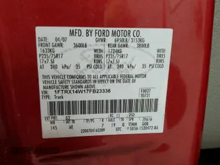 2007 Ford F-150 STX with VIN 1FTRX14W17FB23336, listed as a Copart auction lot 49495325 with 40,996 mi miles and Salvage Title. Bid and sale history available at carsss.com. Image 12.