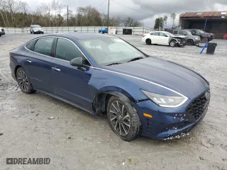 2020 Hyundai Sonata SEL Plus with VIN 5NPEJ4J24LH041023, listed as a Copart auction lot 44120474 with 73,834 mi miles and Salvage Title. Bid and sale history available at carsss.com. Image 4.