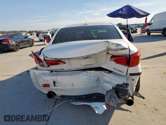 2010 Lexus IS 250 with VIN JTHBF5C25A5126925, listed as a Copart auction lot 47232905 with Not Provided miles and Salvage Title. Bid and sale history available at carsss.com. Image 6.