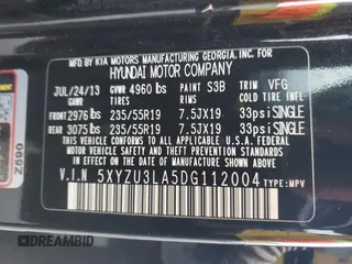 2013 Hyundai Santa Fe Sport z VIN 5XYZU3LA5DG112004, wystawiony jako Copart lot #45051395 z przebiegiem 89 831 mil mil oraz Szkoda całkowita • Salvage title. Historia ofert i sprzedaży dostępna na DreamBid. Obrazek 15.