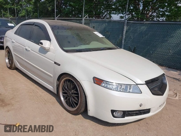 2008 Acura TL with VIN 19UUA66278A001163, listed as a IAAI auction lot 41973786 with 252,697 mi miles. Bid and sale history available at carsss.com. Image 1.