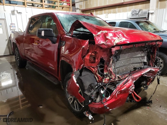 2022 GMC Sierra 1500 Limited AT4 with VIN 3GTP9EEL2NG121314, listed as a Copart auction lot 40676084 with 26,893 mi miles and Salvage Title. Bid and sale history available at carsss.com. Image 4.