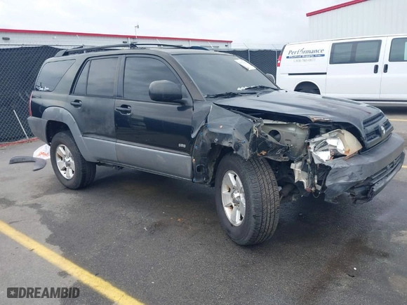 2003 Toyota 4Runner SR5 with VIN JTEZU14R630003771, listed as a IAAI auction lot 41917612 with 186,312 mi miles. Bid and sale history available at carsss.com. Image 1.