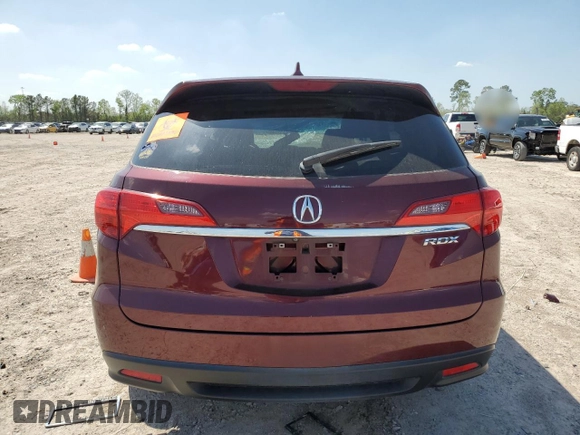 2015 Acura RDX Tech Pkg with VIN 5J8TB3H59FL010396, listed as a Copart auction lot 50543675 with 91,501 mi miles and Salvage Title. Bid and sale history available at carsss.com. Image 6.