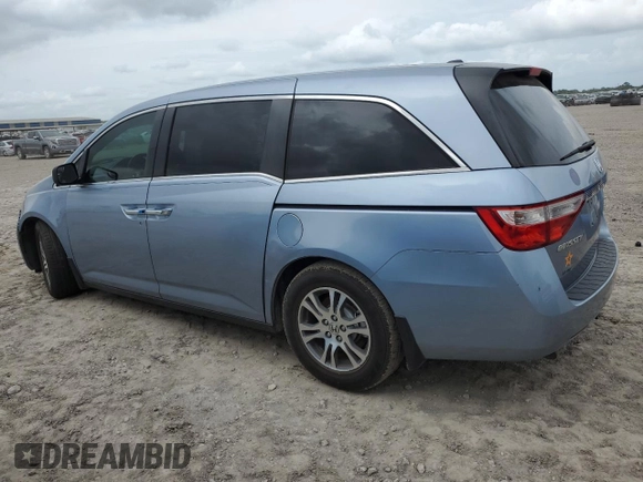 2011 Honda Odyssey EX-L with VIN 5FNRL5H63BB098207, listed as a Copart auction lot 55245875 with 127,197 mi miles and Salvage Title. Bid and sale history available at DreamBid. Image 3.