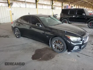 2017 Infiniti Q50 Premium with VIN JN1EV7AP5HM741358, listed as a Copart auction lot 63832655 with 88,364 mi miles and Clean title. Bid and sale history available at DreamBid. Image 4.