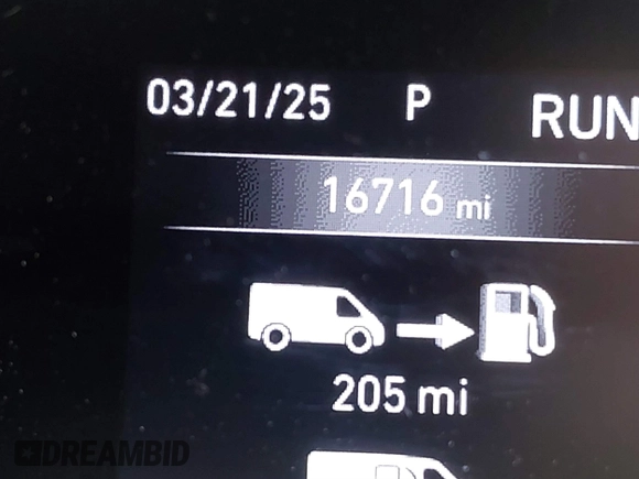 2024 Ram ProMaster Cargo Tradesman with VIN 3C6LRVDG2RE108932, listed as a IAAI auction lot 41809031 with 16,716 mi miles and . Bid and sale history available at DreamBid. Image 7.